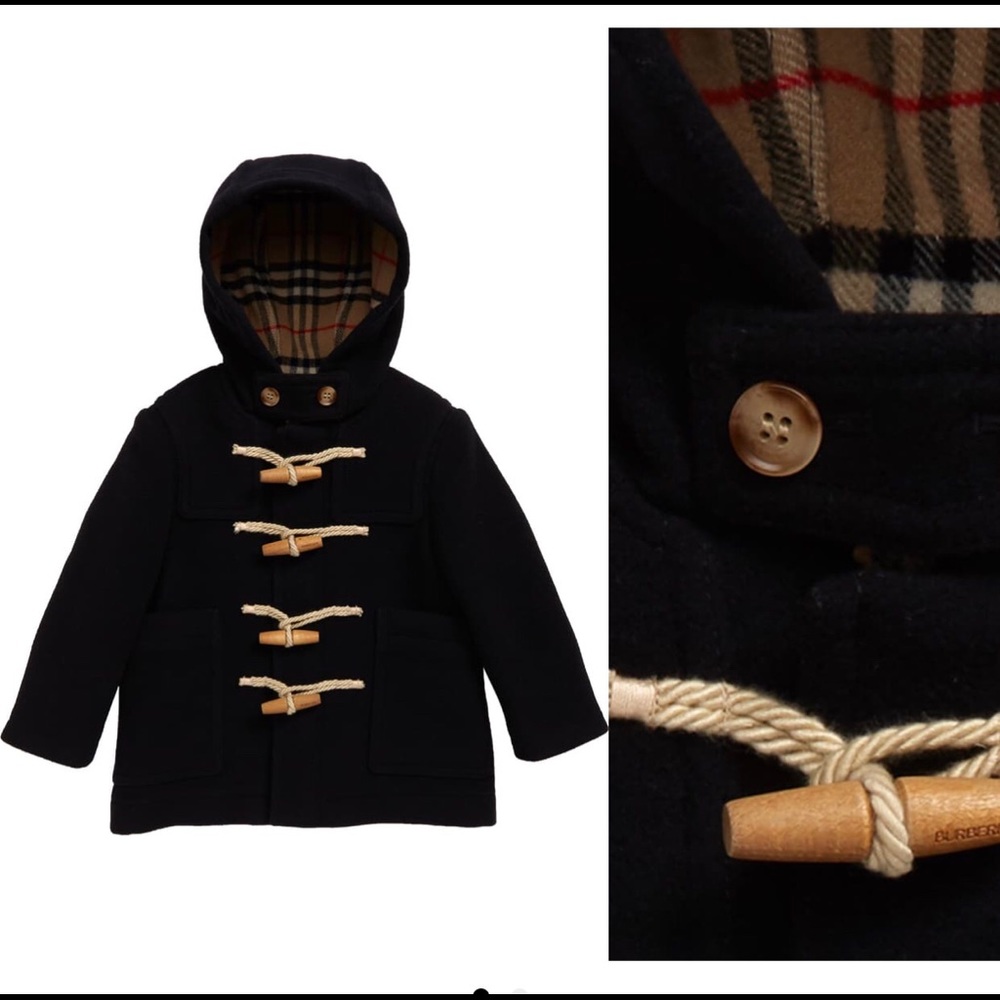 NWOT Burberry wool Burford Duffle coat 8Y